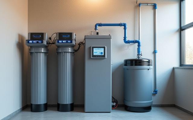 Vattenreningssystem installerat i ett hem